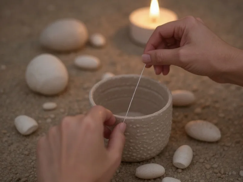 Mechas enceradas 12 cm con portamechas - Crea tu propio oasis: Velas marinas DIY con alma