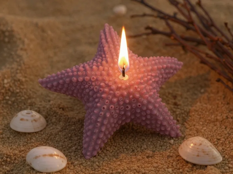 Molde velas Estrella de Mar esponjosa grande - Crea tu Propio Oasis Marino: Velas Estrella de Mar que Inspiran Calma