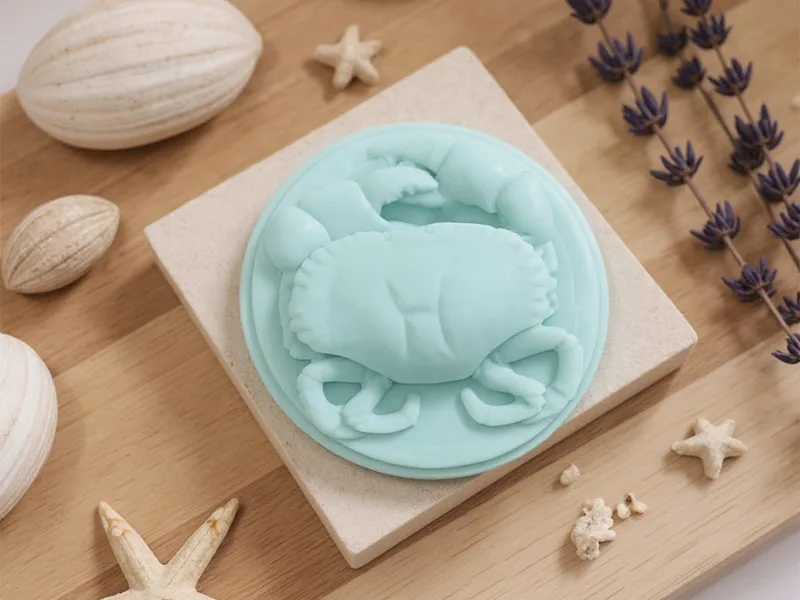 Molde 2 cangrejos - Crea Obras de Arte Marinas: Tus Jabones DIY con Cangrejos
