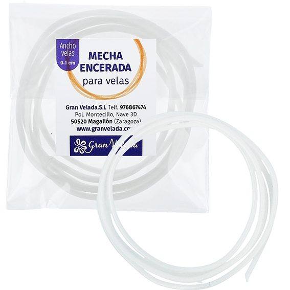 Mecha velas encerada 0,5-1 cm