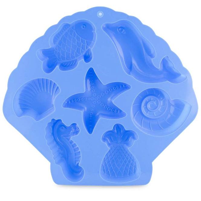 Molde 7 figuras marinas