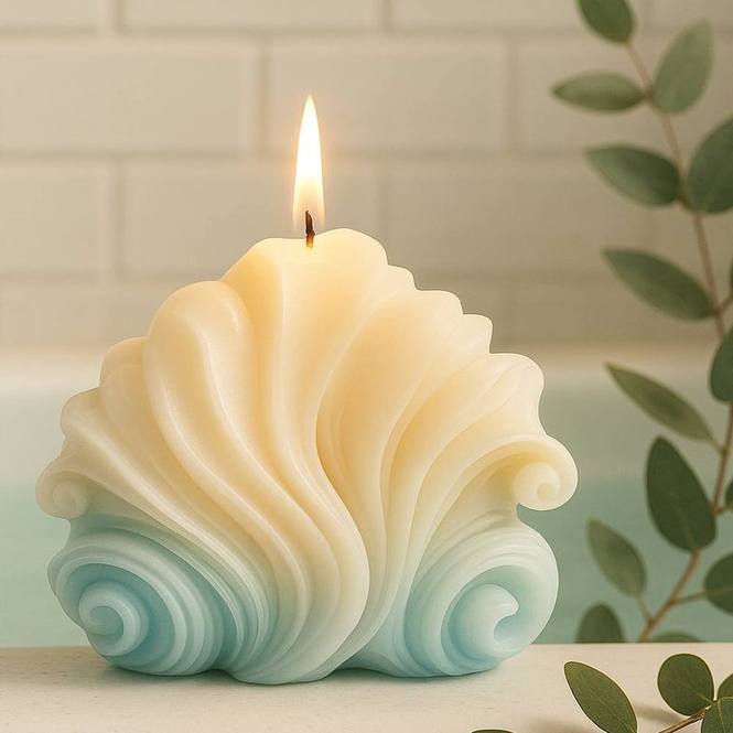 Molde vela concha del mar mediana