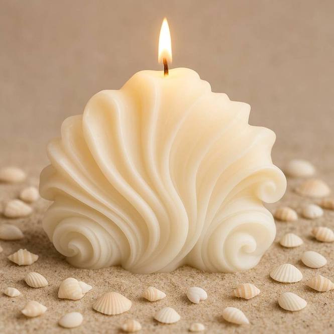 Molde vela concha del mar mediana