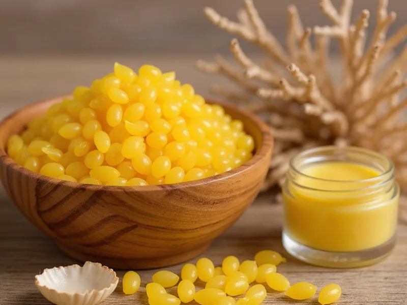 Cera de abeja amarilla en perlas - La Pureza de la Cera de Abeja: Calidad y Versatilidad para tu DIY