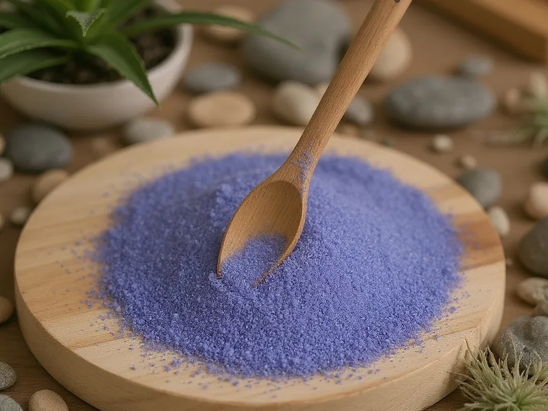 Arena fina violeta de Esencia Marina para manualidades y decoración