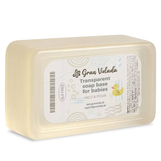 Jabon base para bebes transparente